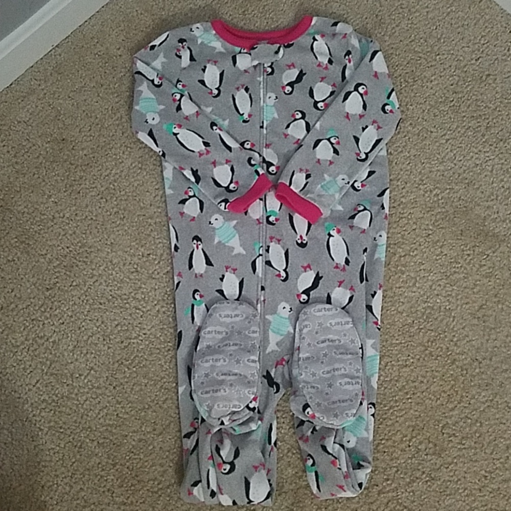 Carter's fleece footed pajamas size 5t NWOT